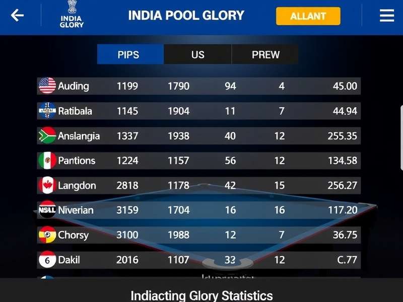 India Pool Glory Download Statistics